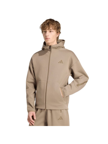 Men's adidas ZNE Full Zip sweatshirt beige KF3828 (341631)