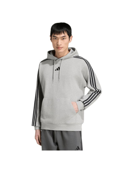 Men's adidas Essentials 3-Stripes French Terry Hoodie Gray KY4202 (356567)