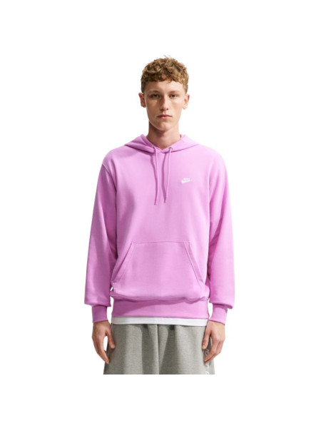 Nike Club FT PO Hoodie Men’s Sweatshirt, Pink FN3866 503 (364376)
