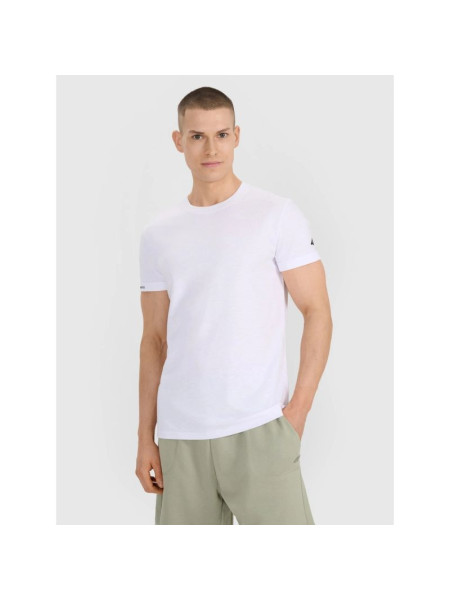Men's regular plain T-shirt 4F 4FRSS25TTSHM3041-10S (305964)