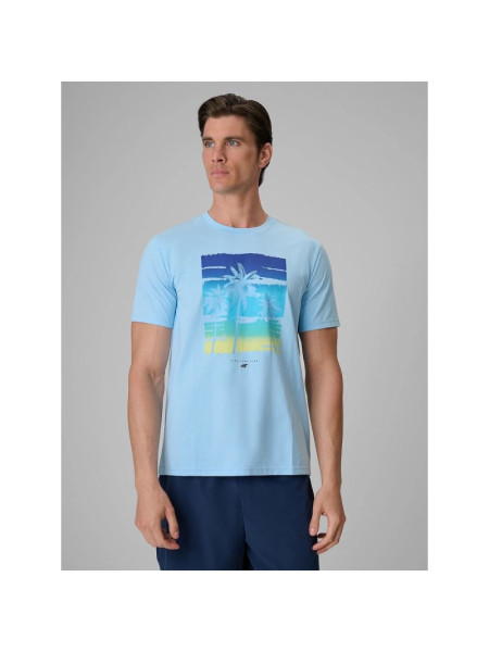Men's regular printed T-shirt 4F 4FRSS26TTSHM4291-34S (337729)