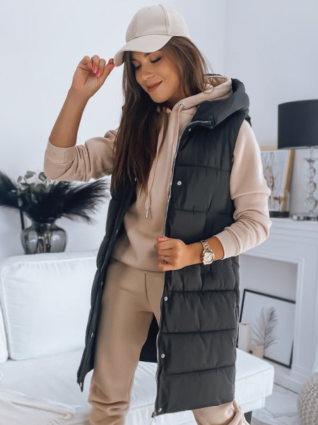 Dámska prešívaná vesta NOELIA čierna (ty3134)