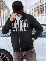 Čierna pánska mikina na zips (bx5413)