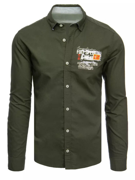 Pánska khaki košeľa (dx2279)