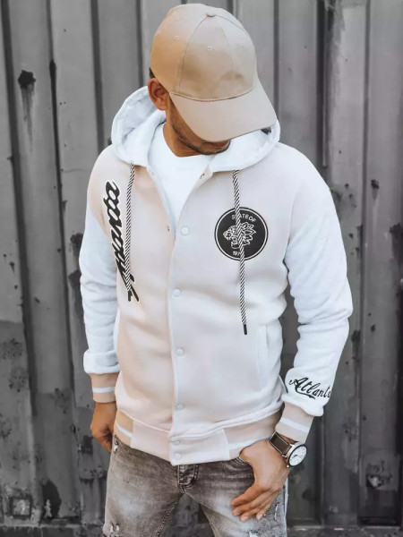 Pánska mikina so zipsom camel (bx5452)
