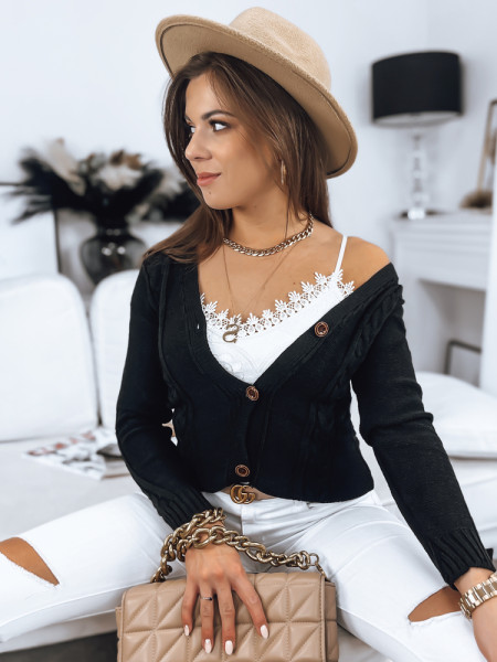 Dámsky sveter MELANIA black (my1656)