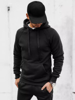 Pánska mikina s kapucňou black (bx5559)