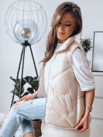 Dámska prešívaná vesta HOLO béžová (ty3476)