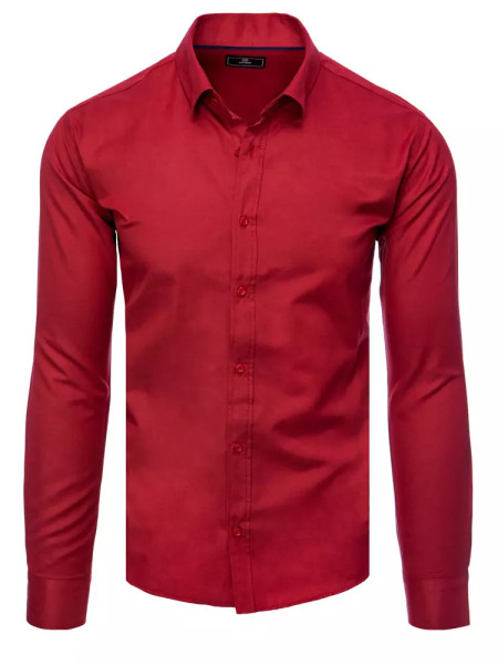 Pánska elegantná bordová košeľa (dx2431)