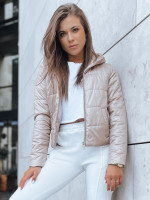 Dámska krátka prešívaná bunda SPORT HEVEN camel (ty3711)