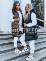 Dámska prešívaná vesta FAR AWAY black (ty3748)