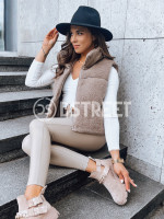 Dámska vesta a'la lamb BEEWARM camel (ty3800)