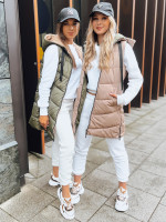 Dámska obojstranná vesta ONADE camel (ty3726)