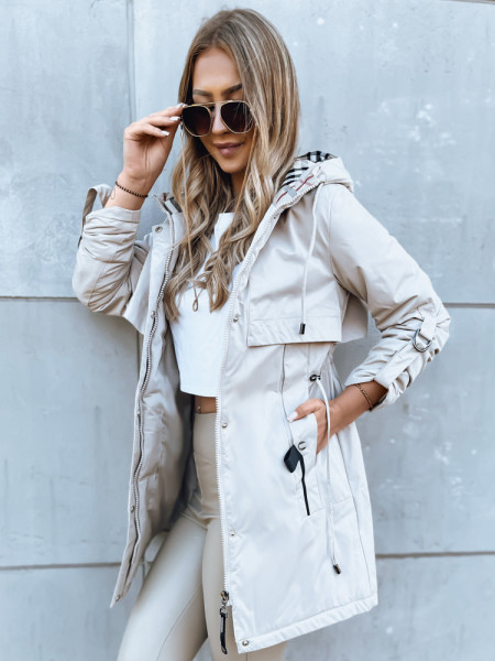 STARK STYLE dámska bunda parka svetlo béžová (ty3858)