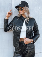 TRENDY FUSION dámska kožená bunda čierna (ty3896)