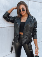 VOGUE GLAM dámska kožená bunda čierna (ty3898)