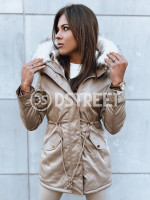 VIXEN dámska zimná bunda parka, béžová (ty3873)