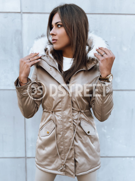 VIXEN dámska zimná bunda parka, béžová (ty3873)