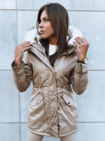 VIXEN dámska zimná bunda parka, béžová (ty3873)