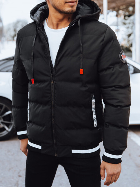 Pánska čierna bomber bunda (tx4505)