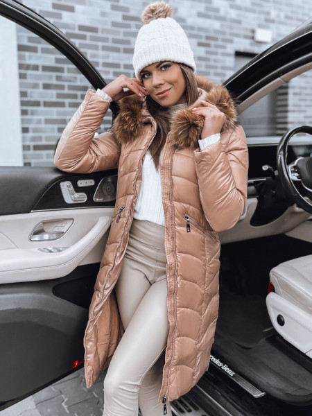 Dámska zimná bunda STELLAR, camel (ty3994)