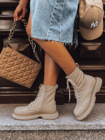 Dámske členkové čižmy MOONSTONE khaki (zy0369)