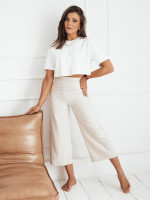 Dámske culottes PERTH, svetlo béžové (uy1831)