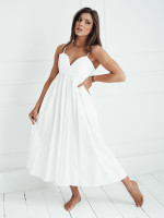 ELIENE midi šaty biele (ey2444)