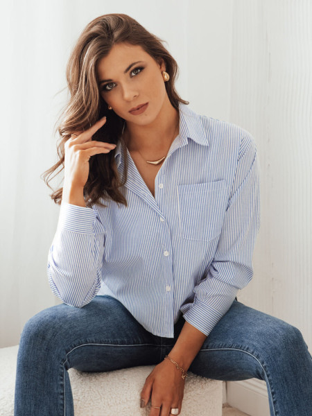 TANYA dámska košeľa modrá (dy0383)