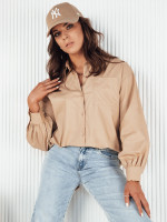 KLARA dámska košeľa camel (dy0371)
