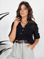 LUNA dámska košeľa čierna (ry2325)