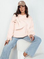 Dámska oversize mikina BOWLOOP peach (by1261)