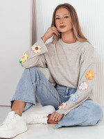 RAWEL dámska oversize mikina sivá (ry2387)