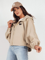 Oversize dámska bunda CATRAL, tmavo béžová (ty4190)
