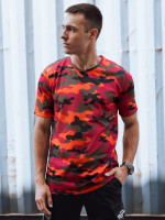 Pánske oranžové camo tričko (rx5592)