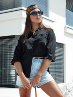 ELEGANZZA dámska košeľa čierna (dy0437)