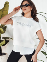 DREAMY ecru dámske tričko (ry2521)