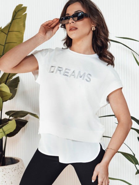 DREAMY ecru dámske tričko (ry2521)