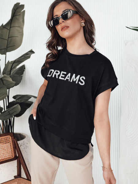 DREAMY dámske tričko čierne (ry2523)
