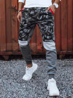 Pánske camouflage tepláky antracit (ux4427)