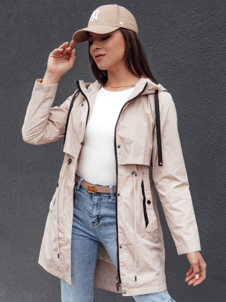 GLAMJACKET dámska bunda parka svetlo béžová (ty4382)