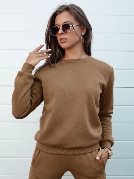 FASHION II dámska mikina hnedá (by1323)