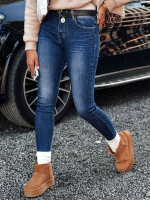 JEANLIFE dámske úzke džínsy modré (uy2195)