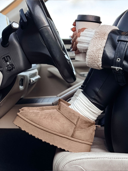 Dámske členkové čižmy SNOWTRED khaki (zy0567)