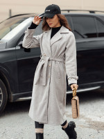 CAMELLYN dámsky oversize kabát dlhý svetlohnedý (ny0744)