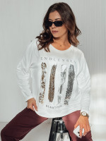 MODEZINE dámska oversize blúzka biela (ry2689)