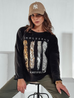 MODEZINE dámska oversize blúzka čierna (ry2690)