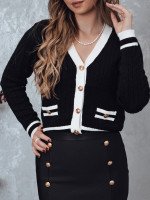 FUZZY dámsky sveter cardigan black (my2367)