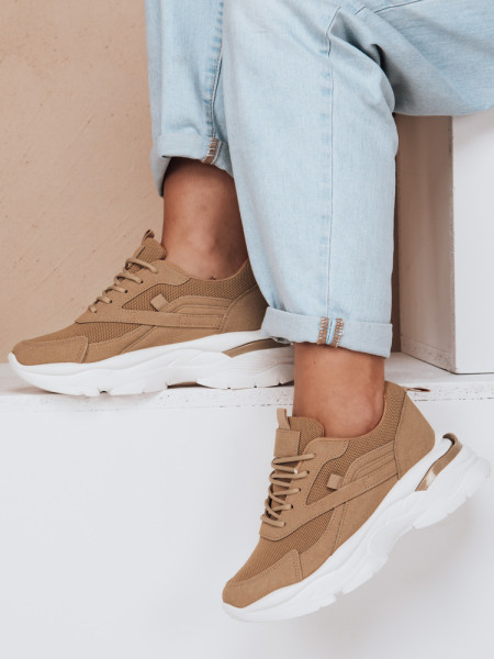 Dámske tenisky na platforme SPORTLITE khaki (zy0585)