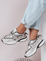 Dámske ploché športové tenisky LUXORUNS silver (zy0610)